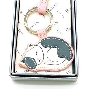 NEW! Rolfs key chain sleeping kitty
